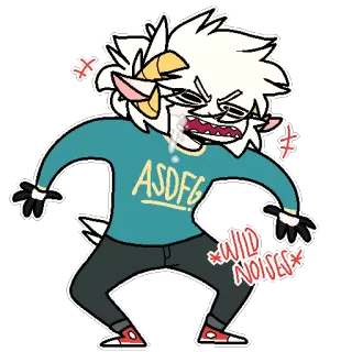 😡 ASDFG
*WILD NOISES* козел, мультфильм, кричащий, животное, злой telegram sticker