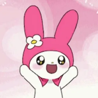 🎀 My Melody My Melody, carino, kawaii, Sanrio, cartoni animati, personaggio telegram sticker