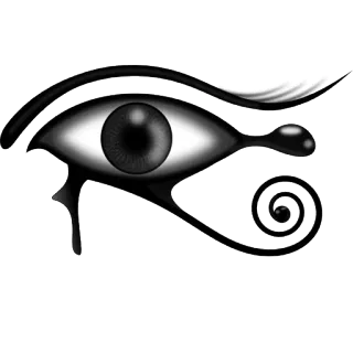 👁 호루스의 눈, 고대 이집트, 상징, 이집트, 눈 telegram sticker