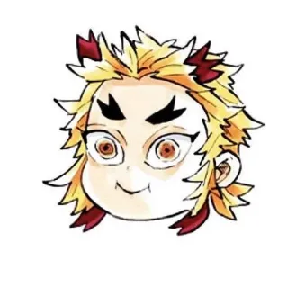 😅 Rengoku Kyoujurou Demon Slayer Anime, Demon Slayer, Rengoku, Kyojuro telegram sticker