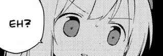 😦 EH? Anime, Manga, Wyraz, Pytanie telegram sticker