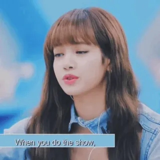 🌍 Lisa When you do the show, kobieta, kpop, piosenkarka, moda, uroda telegram sticker
