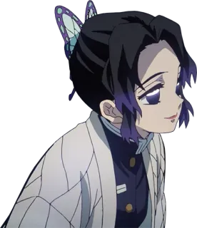 🙂 Shinobu Kocho Demon Slayer Anime, Shinobu Kocho, Demon Slayer, Cartone animato, Farfalla, Manga telegram sticker