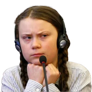 😡 Greta Thunberg Greta Thunberg, activist, climate change, teenager telegram sticker