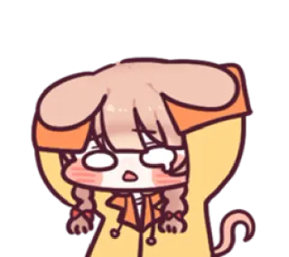 😫 Cartoon, Anime, Figur, Süß, Kawaii, Weinend telegram sticker