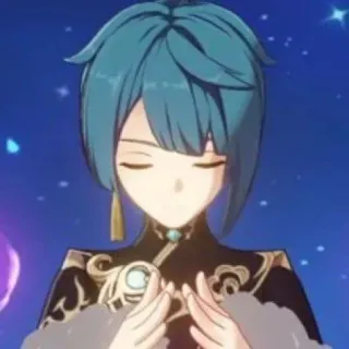 📎 Xingqiu Genshin Impact Anime, Videogioco, Genshin Impact, Xingqiu, Personaggio whatsapp sticker