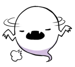 🤷 geest, cartoon, halloween, spookachtig, schattig telegram sticker