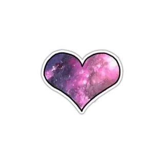 🍉 Herz, Galaxie, Weltraum, Liebe, Nebel telegram sticker