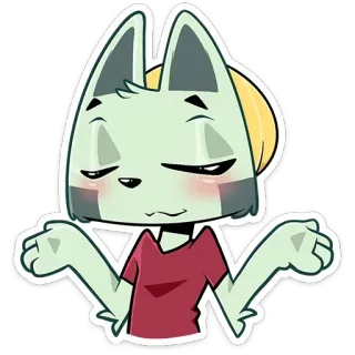 🤷‍♂️ kartun, karakter, angkuh, angkat bahu telegram sticker