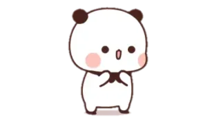 🍩 panda, cute, animal, cartoon, character, animated telegram sticker