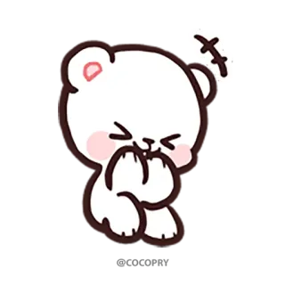 😂 mignon, ours, dessin animé, kawaii, sticker whatsapp sticker