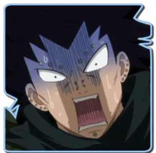 😨 Anime, Manga, Ekspresi, Panik, Terkejut, Karakter, Takut telegram sticker