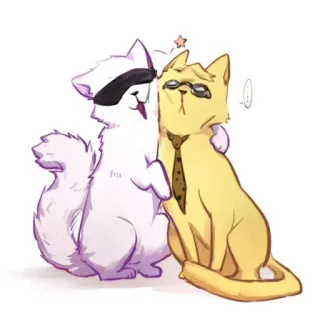 🐈 Katze, Tiere, Cartoon, Illustration, süß, kawaii telegram sticker