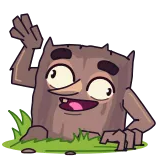 👋 Cartoon, Kreatur, Winken, Freundlich, Fröhlich telegram sticker