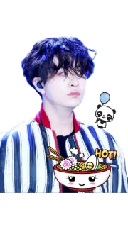 🙄 HOT! ramen, food, kawaii, hot, bowl, egg, anime, noodles telegram sticker