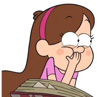 😂 Mabel Pines Gravity Falls cartoon, mabel, gravity falls, animated, character, funny telegram sticker