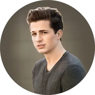 😊 Charlie Puth singer, musician, celebrity, portrait, man, person telegram sticker