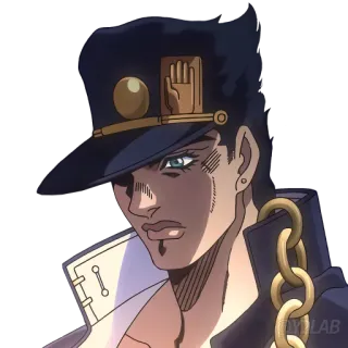 😤 Jotaro Kujo JoJo's Bizarre Adventure anime, manga, Jotaro, JoJo, character telegram sticker
