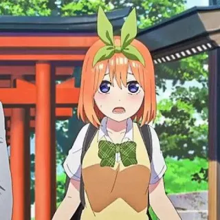 🧩 Yotsuba Nakano The Quintessential Quintuplets Anime, Manga, Mignon, Fille, Écolière, Yotsuba Nakano, The Quintessential Quintuplets telegram sticker