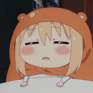 🍫 Umaru Doma Himouto! Umaru-chan Anime, Umaru, Chibi, Lindo, Perezoso telegram sticker