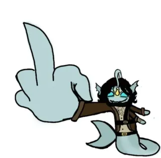 🤩 가운데 손가락, 모욕적, 무례한, 제스처 whatsapp sticker