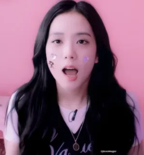 🎀 Jisoo K-pop, Chanteur, Idole, Célébrité, Femme, Portrait whatsapp sticker