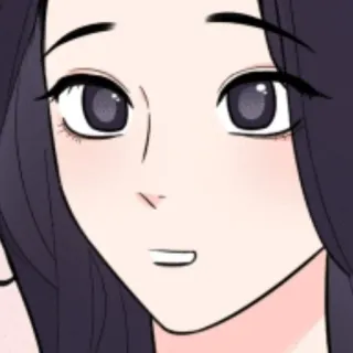 🖤 anime, menina, retrato whatsapp sticker