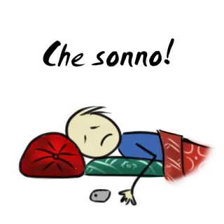 😴 Exhausted! fatigué, épuisé, dormir, bonhomme allumette, lit, repos telegram sticker