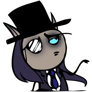 🤓 Desenho animado, Personagem, Cartola, Terno, Roupa formal, Fofo telegram sticker
