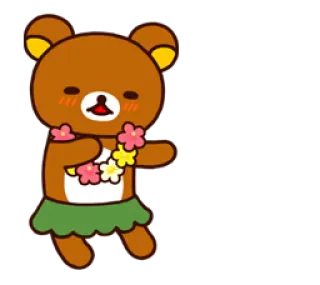 ☺️ Rilakkuma ริลัคคุมะ, หมี, น่ารัก, การ์ตูน, คาวาอิ, อนิเมชั่น telegram sticker