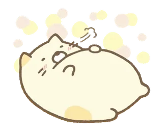 🧅 แมว, นอนหลับ, น่ารัก, การ์ตูน, สัตว์ telegram sticker