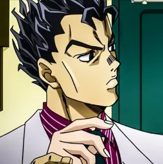 🐈 Yoshikage Kira JoJo's Bizarre Adventure Anime, Bösewicht, Kira, Jojo, Bizarr, Abenteuer whatsapp sticker