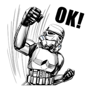 ✊ Stormtrooper Star Wars Star Wars, Stormtrooper, militaire, violence, personnage, film telegram sticker