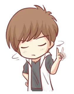 ❌ Cartoon, Anime, Geste, Süß, Junge, Figur telegram sticker