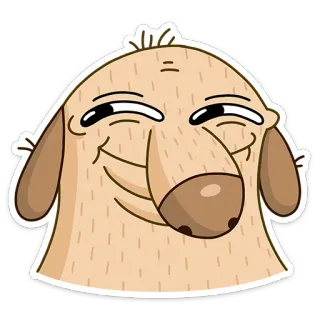 😈 dog, cartoon, meme, funny, animal, weird telegram sticker