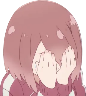 🙈 anime, menangis, sedih, gadis, emosional telegram sticker