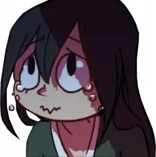 😭 Anime, Buồn, Khóc, Cảm xúc, Hoạt hình telegram sticker