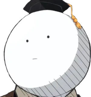 😐 Koro-sensei Assassination Classroom Anime, Koro-sensei, Assassination Classroom, Personaje, Graduación, Divertido telegram sticker