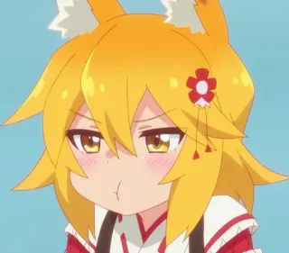 ⛩️ Senko The Helpful Fox Senko-san Anime, Fille renard, Mignon, Manga, Senko, Senko-san, la renarde secourable whatsapp sticker