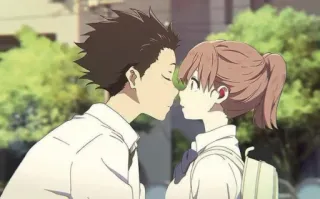 ❤️ Anime, Beijo, Amor, Romance, Casal telegram sticker