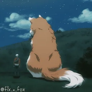 😀 Kurama Naruto @fix.x.fox whatsapp sticker