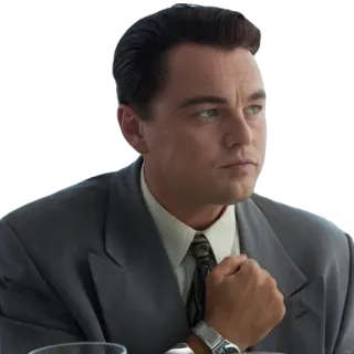 👍 Leonardo DiCaprio актер, портрет, мужчина, знаменитость telegram sticker