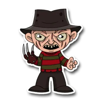 💤 Freddy Krueger A Nightmare on Elm Street Freddy Krueger, Horror, Film, Koszmar, Pazury, Złoczyńca telegram sticker