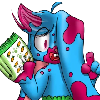 👶 Dessin animé, Monstre, Mignon, Drôle, Personnage, Illustration telegram sticker