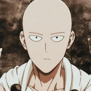 📎 Saitama One-Punch Man Anime, One-Punch Man, Saitama, Calvo, Héroe, Manga telegram sticker