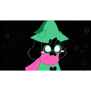 ☺ Ralsei Deltarune RPG, mono, Ralsei, Deltarune, videojuego telegram sticker