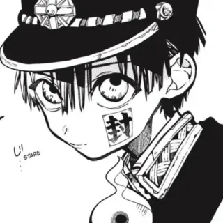🥢 Hanako Toilet-bound Hanako-kun STARE anime, manga, hanako, toilet-bound hanako-kun, supernatural telegram sticker