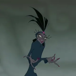 🍂 Yzma The Emperor's New Groove Dibujos animados, Villano, Yzma, El Emperador y sus Locuras, Disney telegram sticker