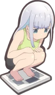 ⚖ Anime, Mädchen, Waage, niedlich, Charakter telegram sticker