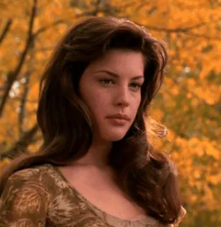 🍒 Liv Tyler atriz, retrato, mulher, celebridade, estrela de cinema telegram sticker